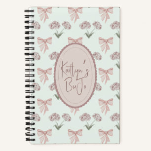 Coquette Rose et Bow Bullet Journal