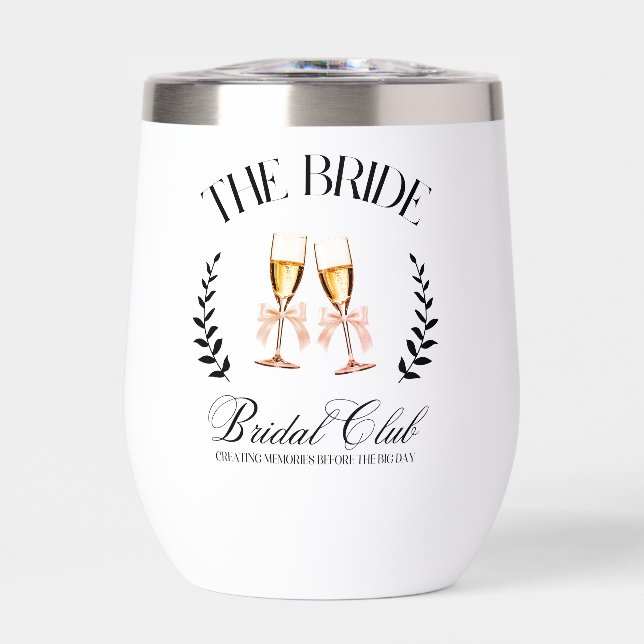 Coquette Rose La Bouteille d'eau de mariée (Avant)