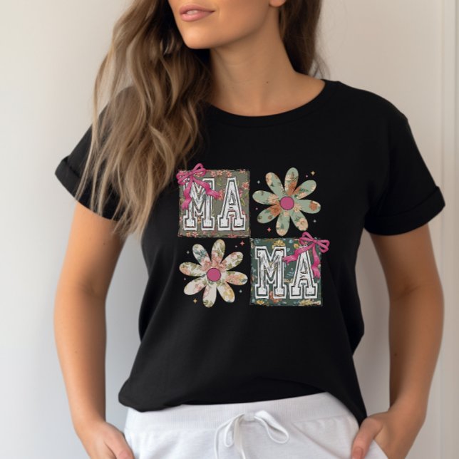 Coquette rose mignonne maman bow T-shirt (Créateur téléchargé)