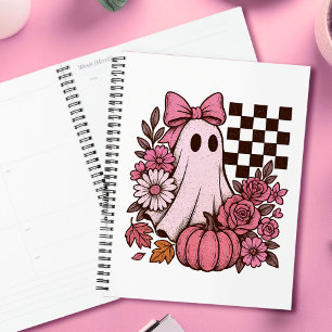 Coquette rose rétro Fille fantôme avec Bow Hallowe