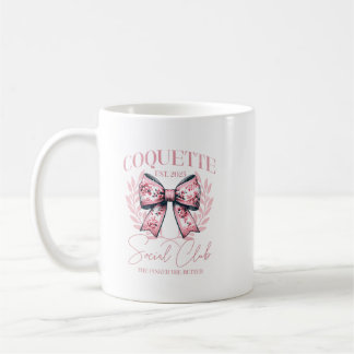 Coquette Social Club Mug - Rose Floral Bow Aesthet