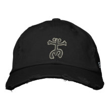 Coqui Taino Boricua Casquette brodé en détresse