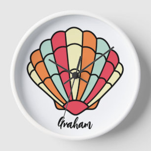 Coquillage à thème Horloge murale Coquille personn