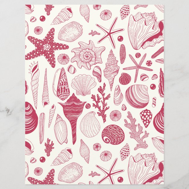 Coquillages à Viva Magenta - Couleur de l'année 20 (Devant)