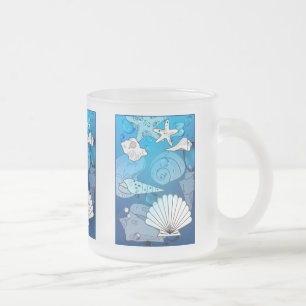 Coquillages Aqua Ocean Glass Mug