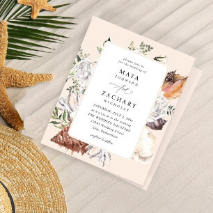 Coquillages budgétaires et Mariage floral blanc -