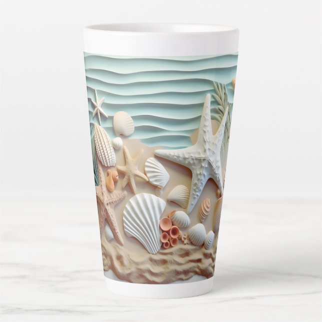 Coquillages de plage 3D Mugs et tasses (Devant)