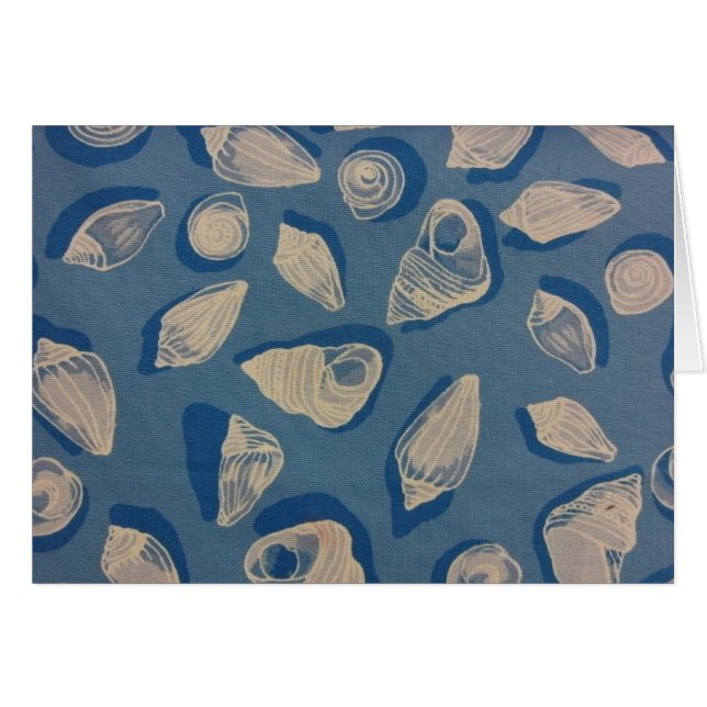 Coquillages en bleu (Devant horizontal)