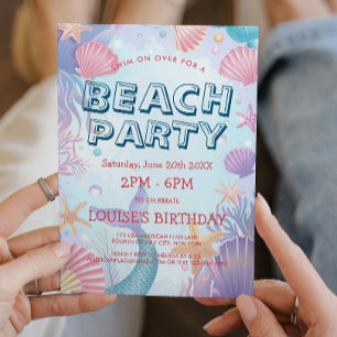 Coquillages et Invitation à la Fête de Plage des S