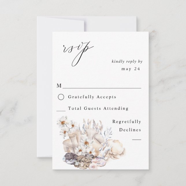 Coquillages & Fleurs blanches avec RSVP repas 4 (Devant)