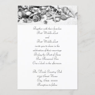 Coquillages Mariage Invitations