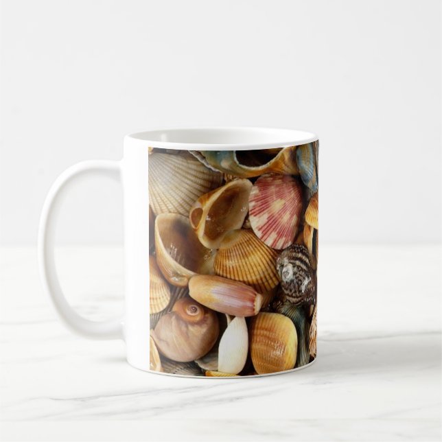 Coquillages romantiques de floride mug (Gauche)