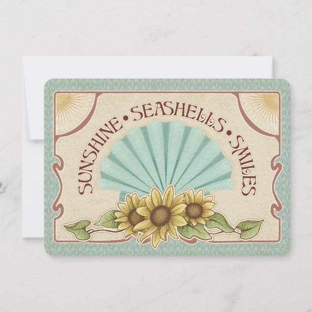 Coquillages Sourires Vibes Vintage de Soleil (Devant)