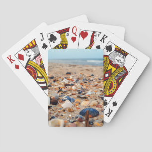 Coquillages sur les cartes de jeu de plage