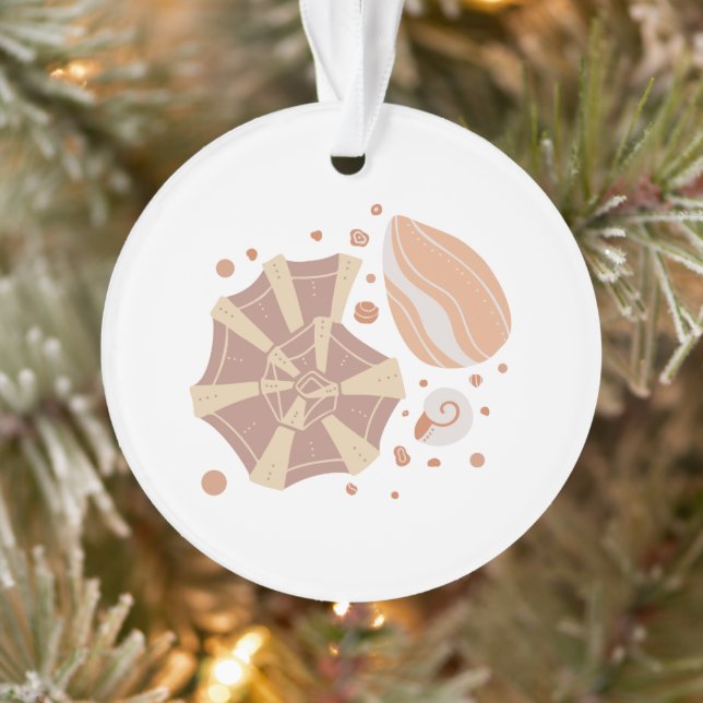 Coquille de dessin avec ornement doodé (Arbre)