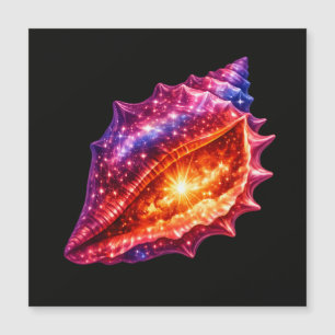 Coquille de galaxie cosmique étoiles design nautiq
