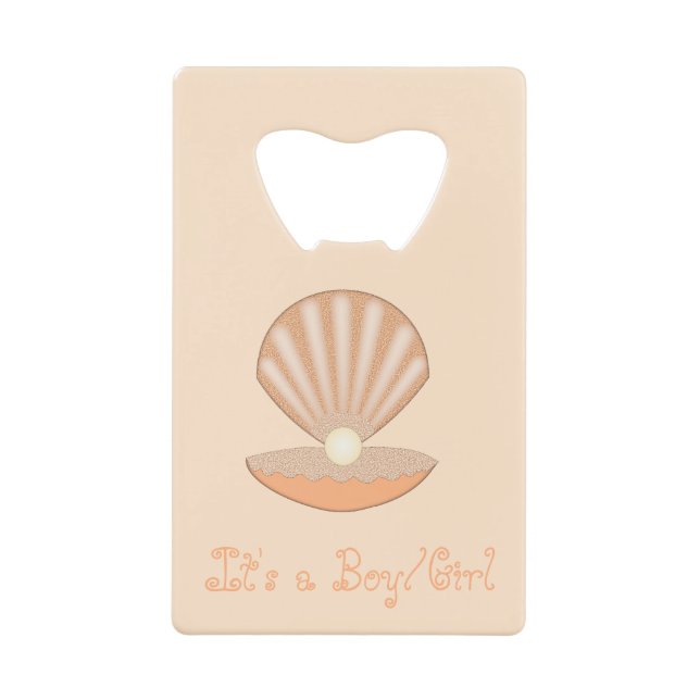 Coquille d'huître et Perle Personnalisable Unisexe (Devant)