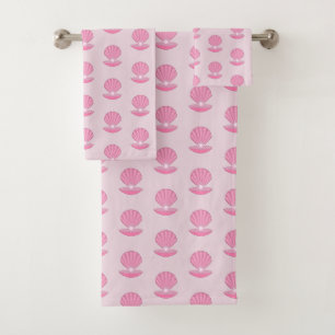 Coquille d'huître rose pour bébé et modèle de perl