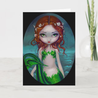 "Coquilles carte de voeux dans mes cheveux"