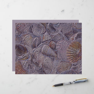 Coquilles marines Plage océanique Design métallisé