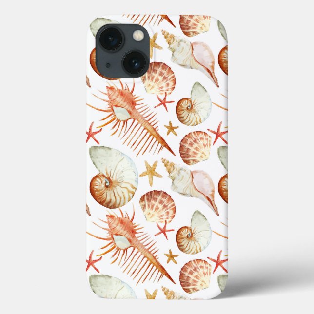 Corail Avec Coques Et Crabes Motif (Verso)