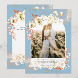 Corail bleu foncé moderne MERCI PHOTO Florale