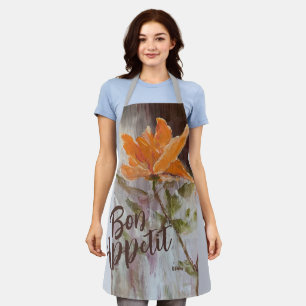 Corail Blooms Tout-En-Imprimé Tablier