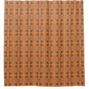 Corail, Brown, Aqua rideau de douche du sud-ouest