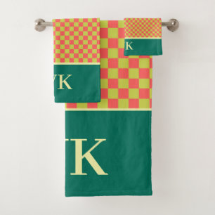 Corail Chic et Damier de Citron Spa Monogramme