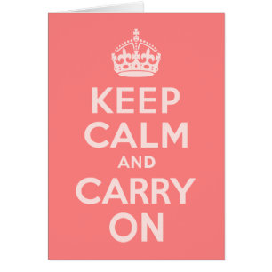 Corail clair Gardez le calme et continuer