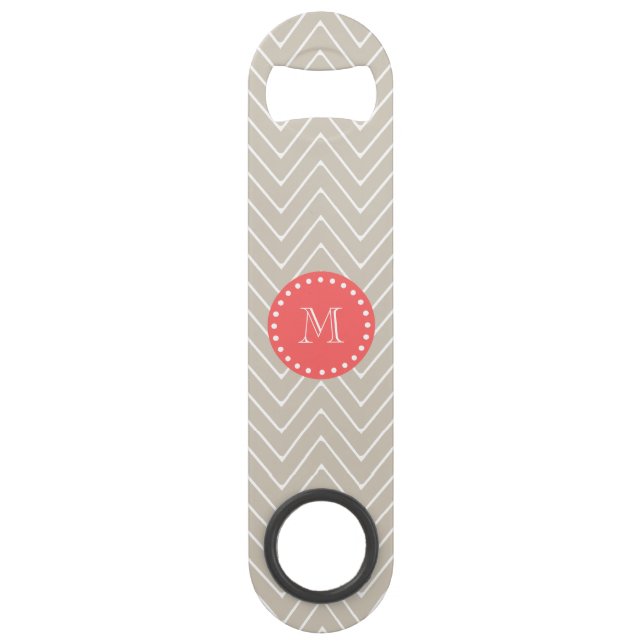 Corail de beige de monogramme du motif 2A de (Devant)