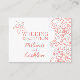 Corail de Seastar et carte l'épousant blanche de