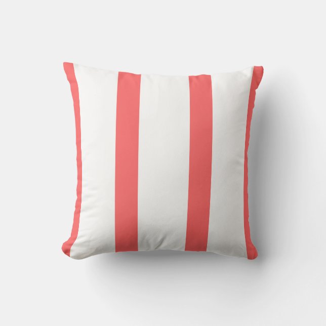 Corail et Coussin à rayures blanches (Recto)