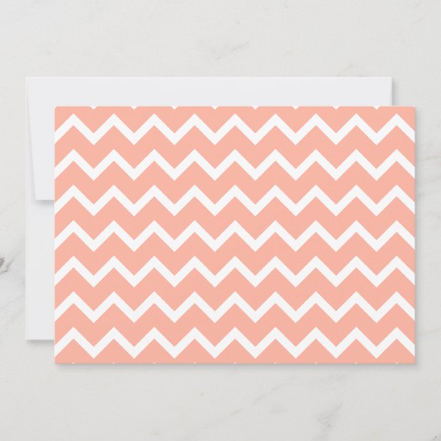 Corail et White Zig Zag Motif. (Devant)