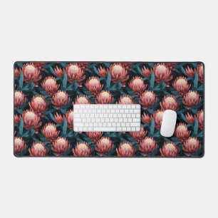 Corail foncé Gras Protea Floral