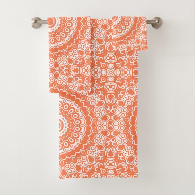 Corail Mandala Motif Géométrique (En situation)