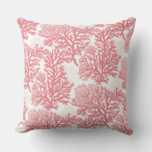 Corail rose Coussin décoratif   Plage Jeu d'oreill