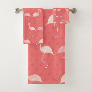 Corail rose Flamant rose rouge sans couture Motif