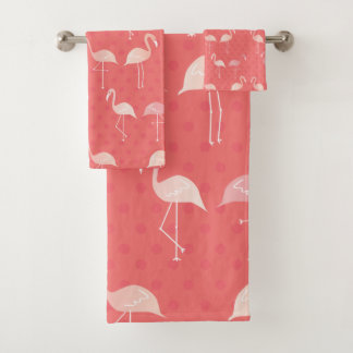 Corail rose Flamant rose rouge sans couture Motif