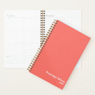 Corail vivant - Pantone couleur minimaliste avec n