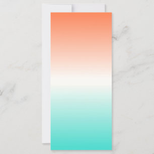 Coral Blanc Turquoise Tricolor Ombre Blank