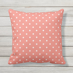 Coral Outdoor Coussins - Polka Dot