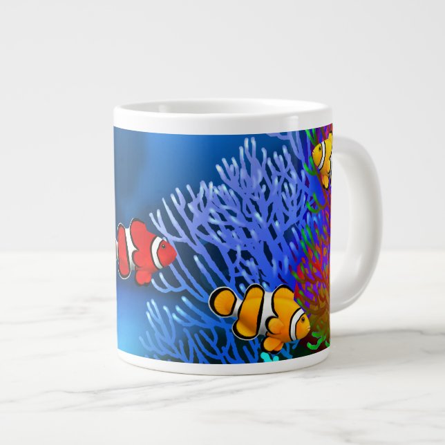 Coral Reef Percula Clownfish Spécialité Mug (Devant droit)