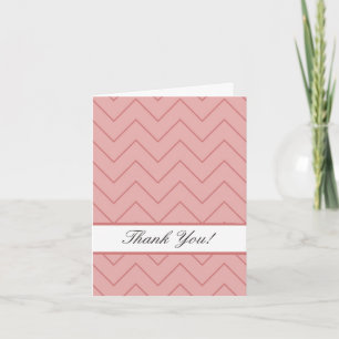 Coral rose Chevron Merci