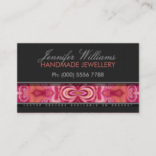 Coral rose Geo - Batik Artiste Promo Carte de visi