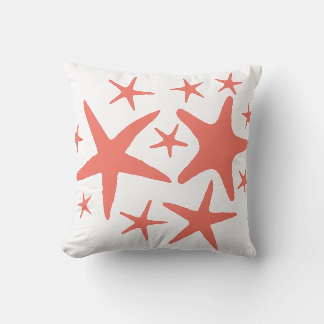 Coral Starfish - La vie à la plage - Coussin (Recto)
