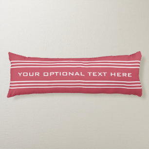 Coral Stripes corps de texte personnalisé coussin