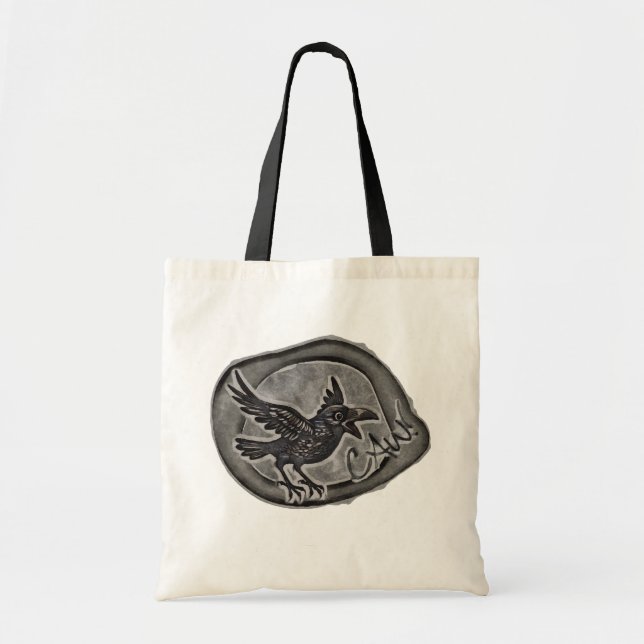 Corbeau Crow Rabe appelle CAW ! Sac porte-bagages (Devant)