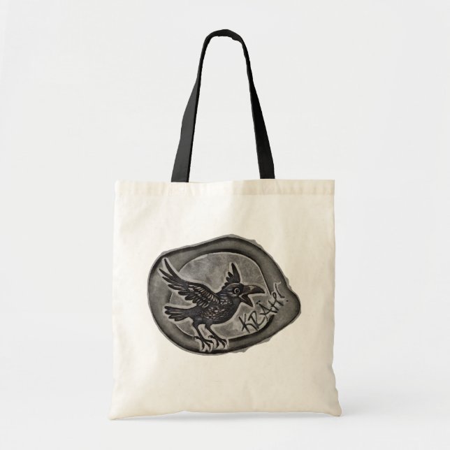 Corbeau Crow Rabe appelle KREUH ! Sac porte-bagage (Devant)