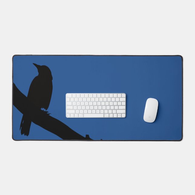 Corbeau perché, bleu (Clavier et souris)